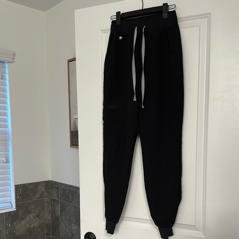 Black Jogger Pants with Drawstring